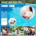 WiFi Salt Chlorine Generator, Westaho Salt Chlorination System with USA Titanium Cell, Real-Time Monitoring & App Control, for Above Ground Pools Up to 15,000 Gallons, Compatible with Intex Pool