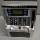 BAODLON Piggy Bank for Kids, ATM Machine Bank for Real Money with Debit Card, Bill Feeder, Coin Recognition, Balance Calculator, Electronic Savings Safe Box, Cool Stuff Toys Gifts for Teen Boys Girls (Black)