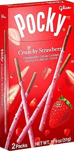 GLICO Pocky Crunchy Strawberry Covered Chocolate Biscuit Sticks 1.79 oz, Set of 5, 10/03/2025 GLICO Pocky Crunchy Strawberry Covered Chocolate Biscuit Sticks 1.79 oz, Set of 5, 10/03/2025