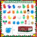 30 Pack Christmas Squishies for Kids, Christmas Stress Balls,Kawaii Mini Squeeze Toys, Bulk Squishy Squeeze Ball Set and Birthday Party Favors (Christmas-30)