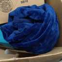 Soft Blanket Warm Fuzzy Microplush Lightweight Thermal Fleece Blankets for Couch Bed Sofa California King,102X108Inch, Dark Blue