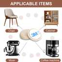 2 x Furniture Sliders for Carpet Furniture Glides Furniture Moving Pads Chair Sliders for Carpet with Self-Stick Adhesive RUSIDO 1 Inch 20pcs Beige