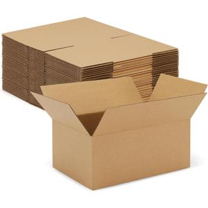 Eupako 9x6x4-Small-Shipping-Boxes-30-Pack-Brown-Corrugated-Box-Mailers, Cardboard Boxes for Packaging Small Business, Mailing