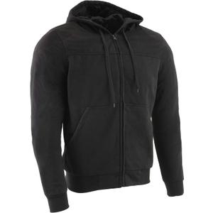 Milwaukee Leather Men's Streetguard Riding Hoodie - Aramid Reinforced with CE Shoulder and Elbow Armor - X-Large Black (Black, XL)