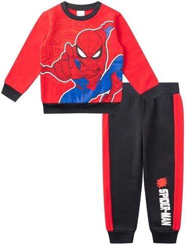 Marvel Spider-Man Boys 2 Piece Sweatshirt and Pants Set for Toddlers and Big Kids, Size 8 Y