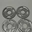 Fitvids Cast Iron Plate Weight Plate for Strength Training and Weightlifting, 2-Inch Center, 2.5LB (Set of 4)