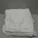 Amazon Basics Waterproof 18 inch Mattress Protector King Size, Breathable, Machine Washable, White