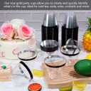 Lounsweer 100 Pcs 9 oz Plastic Cups with Black Rimmed Clear Cocktail Cups Heavy Duty Disposable Wine Glasses for Wedding Birthday Bridal Shower Baby Shower Party Holiday Celebrations