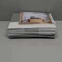 Large Closet Storage Baskets Bins with Lids 4 Pack, Storage Baskets for Organizing Shelves Nursery Bedroom, Home Dorm Closet Organizers Cubes for Clothes Toys Blanket Book - Stackable -14x10x9.5 (White with Grey)