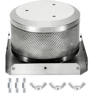 Patio Heater Burning Net Emitter Screen and Base, Pyramid Heater Replacement Parts, 304 Stainless Steel Burner Emitter Screen & Base, 4-Sided Glass Tube Outdoor Heaters Replacement Accessories in Fall