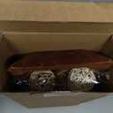 Teenyyou 17 Pcs Wooden Centerpiece Table Decorations Wood Dough Bowl Wicker Rattan Balls Beads String with Tassel Natural Decorative Tray Rustic Bowl Filler for Dining Room Kitchen (Brown)