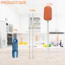 2 x 4 Pack Water Bottle Brush Cleaner Set for Owala Twist, Free-Standing Cleaner for Stanley All Day Slim, 2 Straw Brushes, 3-in-1 Lid Cleaning Brush for Spout Crevices