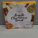 10" Acrylic Charcuterie Letters Fillable Tray, Reusable Alphabet Number Shaped Serving Plates for Charcuterie Board, Display Fruit, Candy, Cake, Party Decor, Birthday, Anniversary (1）