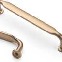 Asidrama 10 Pack 5 Inch(128mm) Champagne Bronze Kitchen Cabinet Handles, Cabinet Pulls Kitchen Cabinet Hardware for Cupboard Drawer Pulls (5" Hole Center)