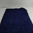 Yimobra Large Bathroom Rugs Non Slip Washable 36x24 Inch - Ultra Soft Absorbent Chenille Bath Mat, Quick Dry Shaggy Floor Carpet for Tub Shower, Navy Blue Home Decor Accessories