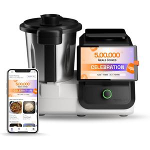 AI Cooking Assistant | 750+ Recipes | AI Powered | 12 Modes | Weighing Scale | App & WiFi | 220-240V | Use with Transformer in USA.