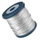 1/16 Wire Rope, Galvanized Wire, Aircraft Cable, 1/16 Cable, Galvanized Steel, Steel Rope, 500 Feet Spool, Braided 7x7, Metal, Tension, For Garage Door, Fence, Clothesline, Outdoor, Heavy Duty, 520 LB