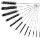 Straw Cleaner Brushes Sets, 12 Pieces 8.2 Inch Botthle Cleaning Brush and Nylon Tube Brush Brush Kit for Sippy Cup, Tumbler, Water Bottle, Drinking Straw (Black)