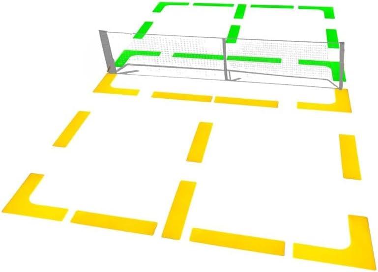 Marker Kit for Pickleball Courts- Pickleball Court Marking Kit - Temporary Pickle Ball Markers to Line Court Boundary 