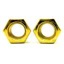 (50 Pieces) 1/2"-13 Grade 8 Finished Hex Nuts Zinc Yellow