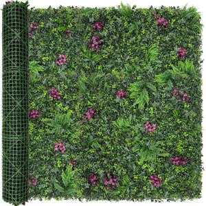 Greenery Grass Wall Boxwood Plant Panel: 60"x120"50SQFT with UV Resistant Green Leaves Faux for Interior Wall, Greenery Backdrop,Garden and Indoor Outdoor Wall&Fence Covering Privacy