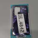 Case for Samsung Galaxy S25 Ultra,Purple Floral Crow Bookshelf Phone Case Drop Resistant Glossy 2 in 1 Solid Dual-Layer Cover for Girl Women