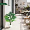 Der Rose 28" Fake Palm Tree Tall Artificial Plants Areca Faux Trees Indoor in White Pot for Home Office Living Room Floor Porch Balcony Decor