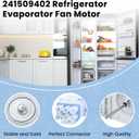241509402 Evaporator Fan Motor for Refrigerator by AMI PARTS-Replaces PS1526073 AP3958808 AH1526073 EA1526073 1196443 241509401 7241509402