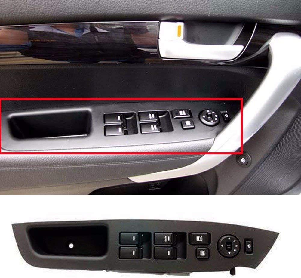 TINJO Power Window Control Switch Fit for KIA Sorento R 20102014 Replace OEM 935702P100VA, 935702P100VA For Driver Side Front Left Master Window Control Switch Button Compatible with 1014 Sorento R