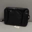 Shrrie Leather Laptop Backpack for Women and Men,28 L Travel Backpack Computer Bag Fits 16 inch Laptop,Expandable Casual Daypack with USB Charging Port for Work Business Weekender College,Black