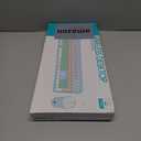 FOPETT 2.4GHz Wireless Keyboard and Mouse Set with Switch Button - Full-Size Keyboard - Compatible for Windows/Laptop/PC/Notebook/Smart TV and More - Pink (EK8870 Pink Colorful)