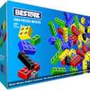 1000 Pieces Building Blocks, Bulk Classic Building Bricks Toy, Big Box of Basic Bricks, Compatible with Major Brands, Educational Construction Toys & Gifts for Kids 4+ (Regular 6c)