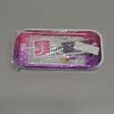 eXtremeRate PlayVital Protective Case for Nintendo Switch Lite, Hard Cover for Nintendo Switch Lite - Screen Protector & Thumb Grips & Buttons Caps Stickers Included - Clear Atomic Purple Rose Red