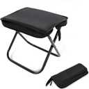 Pocket Chair, Black Portable Stool, Purse Chair, Lightweight and Foldable, High Load-Bearing Capacity, with A Handbag, Suitable for Traveling, Camping and Mountain Climbing