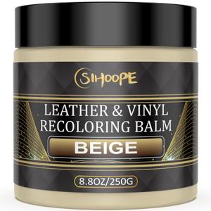 2025 New Advanced Leather Recoloring Balm,Beige Leather Repair Kit for Furniture,Leather Dye Filler,Couch Paint and Repair,Leather Color Restorer for Couches,Leather Scratch Remover for Car Interior