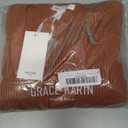 GRACE KARIN Women Midi Sweater Dresses 2026 Spring, Long Sleeve Knit Ribbed Bodycon, Button Up Casual Outfits Clothes (Medium, Brown)