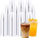 BYSNOW 300 Pack 12 oz Clear Plastic Cups, Disposable Heavy Duty Hard Plastic Cups, Wine Drinking Cups, Cocktail Glasses, for Party, Wedding, Home, Dinner