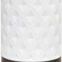 Earnest Living Essential Oil Diffuser for Large Room White Ceramic 250ml Aromatherapy Diffuser with 4 Timers 7 Night Lights and Auto Off Function for Home Gift