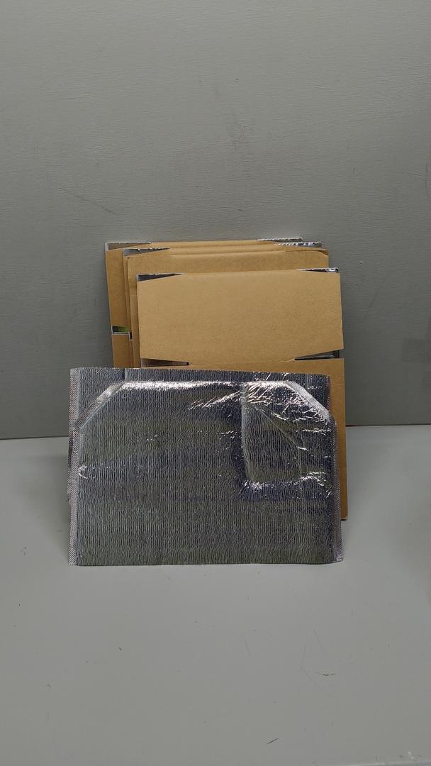 YSSOA 4 Pack 2Bag Insulated Shipping Boxes with Aluminum Foil Liner,Thermal Insulation Cold Pack Shipping Boxes for Frozen, Reusable Styrofoam Cooler Box, Small Mailing Box, 6’’X5’’X9’’