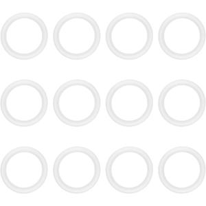 2 Inch Tri Clamp Silicone Gasket for 2" Tri-Clamp Sanitary Fittings TC O-Ring Seal Gaskets 12PCS