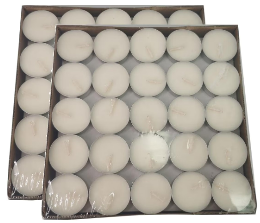 2 x AMARI TEALIGHTS UNSCENTED 100PK