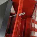 Squirrel Proof Bird Feeder Large Metal with Baffle Outdoor Hanging Wild Bird Feeder for Cardinals (Red)