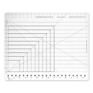 17-3/4 "x 22" XL Slotted Quilting Ruler, 5 in 1 Acrylic Quilt Cutting Template, Non-Slip High-Clarity Durable Acrylic Ruler for Fabric Strip Cutting, Patchwork, Sewing and Crafting