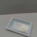 WIBIMEN Mini Ice Cube Trays, 0.55 Tiny Pebble Ice for Iced Coffee & Cocktails, Fast Chill, Easy Twist Release, Stackable with Lid & Storage Bin (2 Pack, Blue)