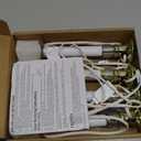 4PCS Christmas Electric Window Candle Lights with Gold Base Outlet, 5FT Window Candle Lights Cord with 0.6W C26 Clear Bulb On/Off Switch Plug-in 4 Suction Cups for Christmas Window Home Decoration