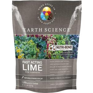 Earth Science Fast Acting Lime5lb Instantly Raise pH of Soil & Reduce Nutrient Runoff for Improved Growth & Color - Long Lasting Lawn Care with Calcium