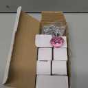 8 Pack Pink Crystal Cabinet Knobs Pulls, 30mm Diamond Glass Decorative Kitchen Cabinet Handles for Dresser Drawer, Bedroom Wardrobe Pulls Bathroom Desk Knobs (8 Pack, Pink)