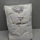 SHINELAND Pinch Pleated Curtains Sheer 96 Inches Long x 70 Inch Wide,White Linen Curtains for Bedroom Living Room 2 Panels Set