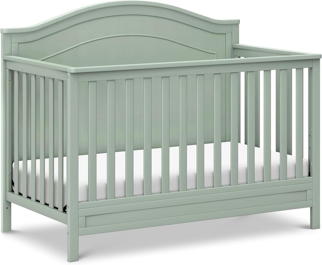 Davinci Charlie 4-in-1 Convertible Crib in Light Sage, Greenguard Gold Certified