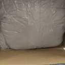 22x22 Inch Patio Chair Cushions Set of 2, Outdoor Furniture Cushions - Removable Cover, Water-Repellent, Fade-Resistant, Non-Slip Bottom & Straps, Replacement for Lawn, Porch & Deck Chair - Cream